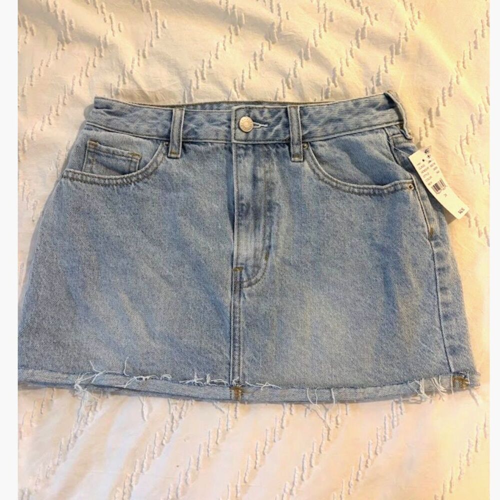 PacSun Denim Skirt Light Medium Wash NWT